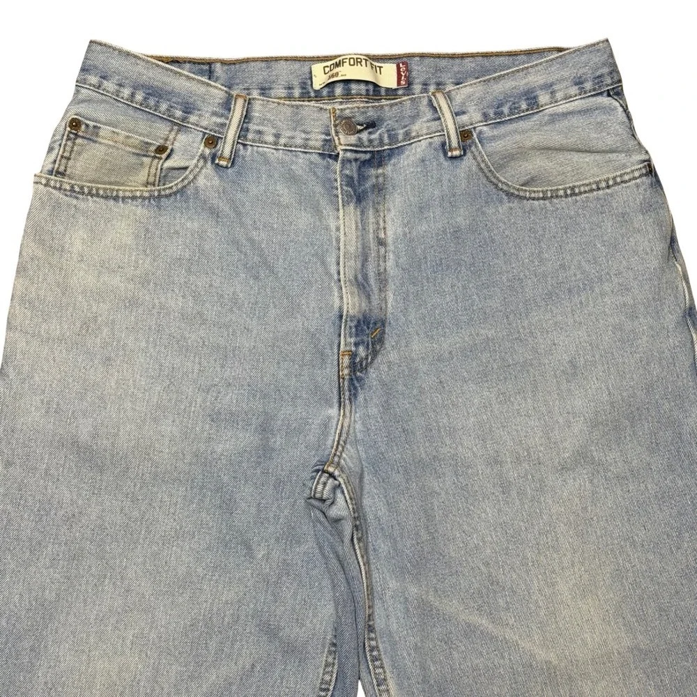 Levi's 560‎ men's comfort loose baggy light wash blue dad denim jeans 36x30